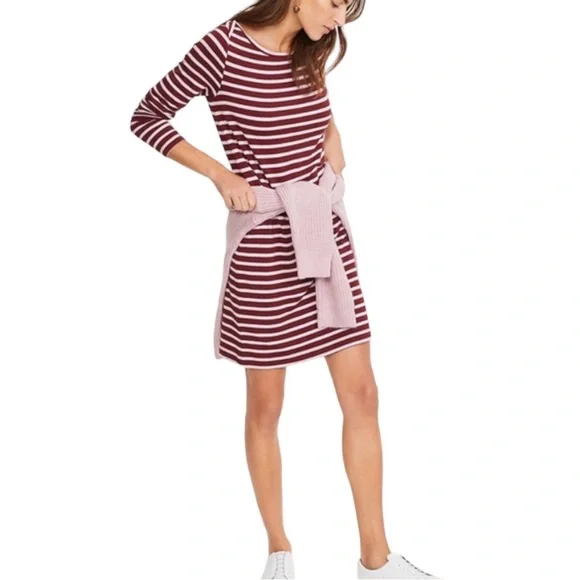 Lou & Grey Striped Signature Soft Sweater Dress - Picture 6 of 12